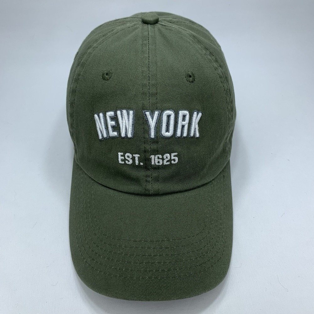 New York City Hat Green Est 1625 Adjustable Strapback OSFM Baseball Cap Danelley